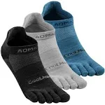 aomagic Toe Socks for Men and Women Athletic Running Coolmax Five Finger Ankle ...