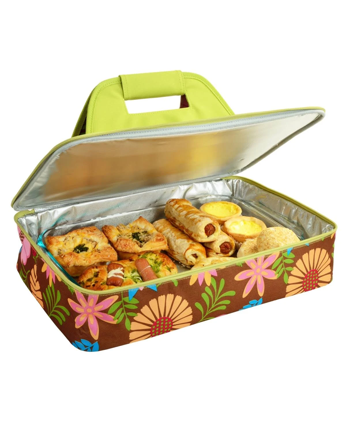 Insulated Food or Casserole Carrier to keep Food Hot or Cold
      
          Insulated Food or Casserole Carrier to keep Food Hot or Cold