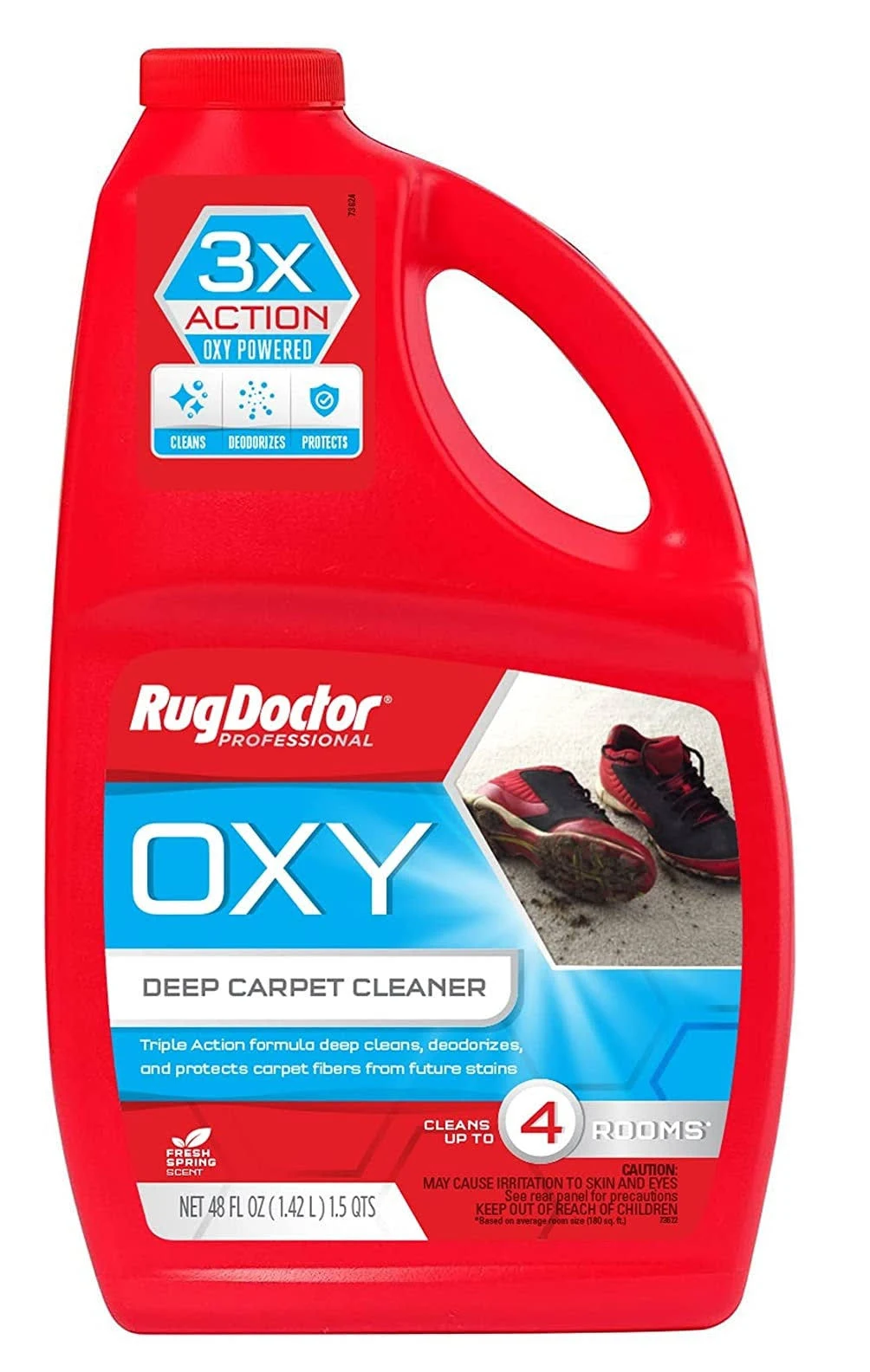 Rug Doctor Professional Deep Carpet Cleaner, Fresh Spring Scent, Oxy - 48 fl oz