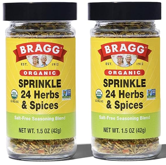 Bragg Sprinkle Herbs and Spices Seasoning, 1.5oz, 2 Pack