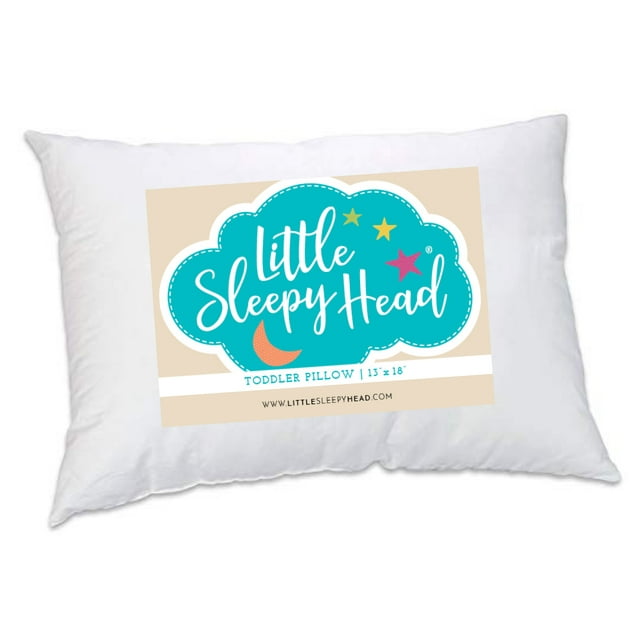 Little Sleepy Head Toddler Pillow - White