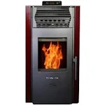 ComfortBilt HP50S Pellet Stove - Burgundy