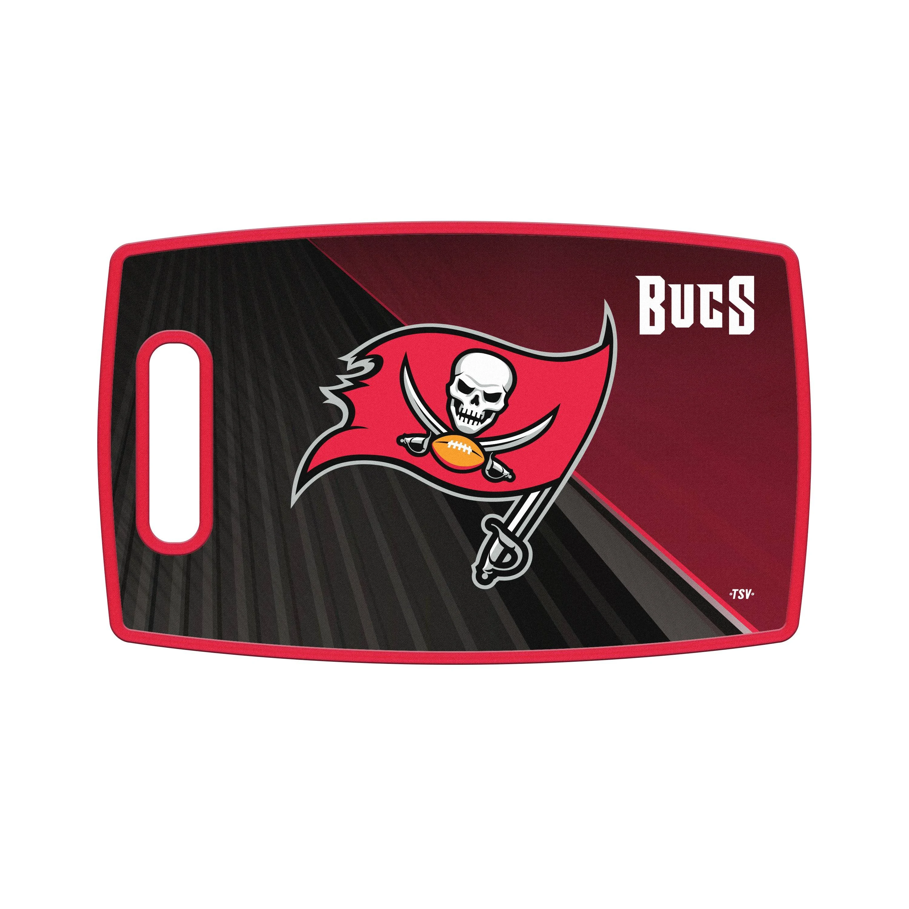 Sports Vault LBNFL30 14 x 9 in. NFL Tampa Bay Buccaneers Large Cutting Board