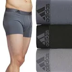 Adidas Men's Stretch Cotton 3-Pack Trunk, Onix Grey/Black/Grey / L