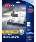 Avery Clean Edge Business Cards, True Print Matte, Two-Sided Printing, 2" x 3-1/2", 200 Cards (8871)