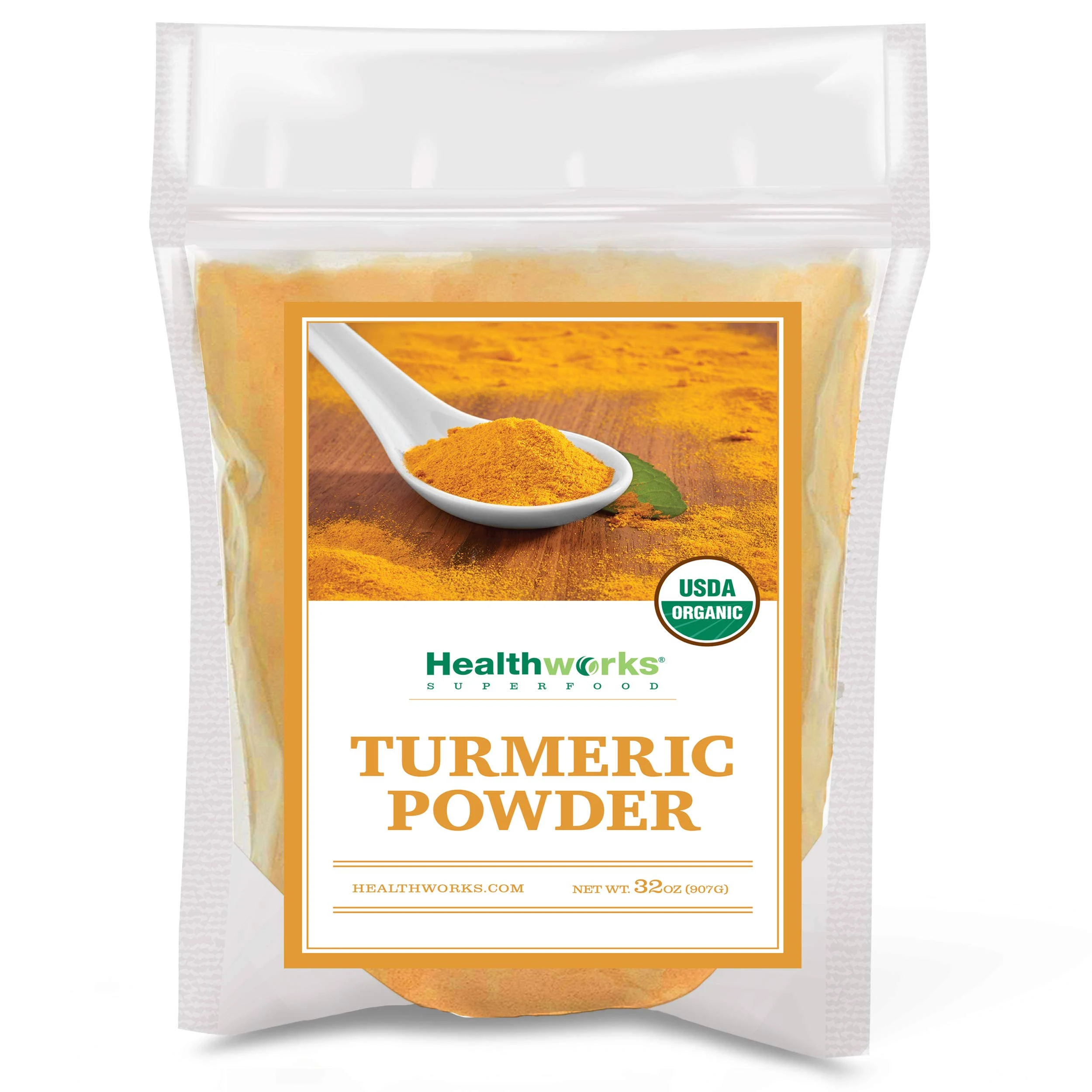 Healthworks Turmeric Root Powder (Curcumin) Raw Organic 2lb 2 lb