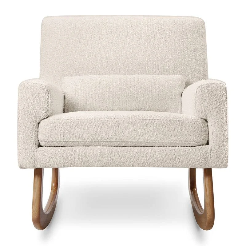 Nursery Works Sleepytime Rocker - Ivory Boucle with Light Legs