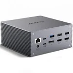 TOTU USB-C 4K@30GHz Triple Display Docking Station W/Charging for Mac &amp; Win NEW