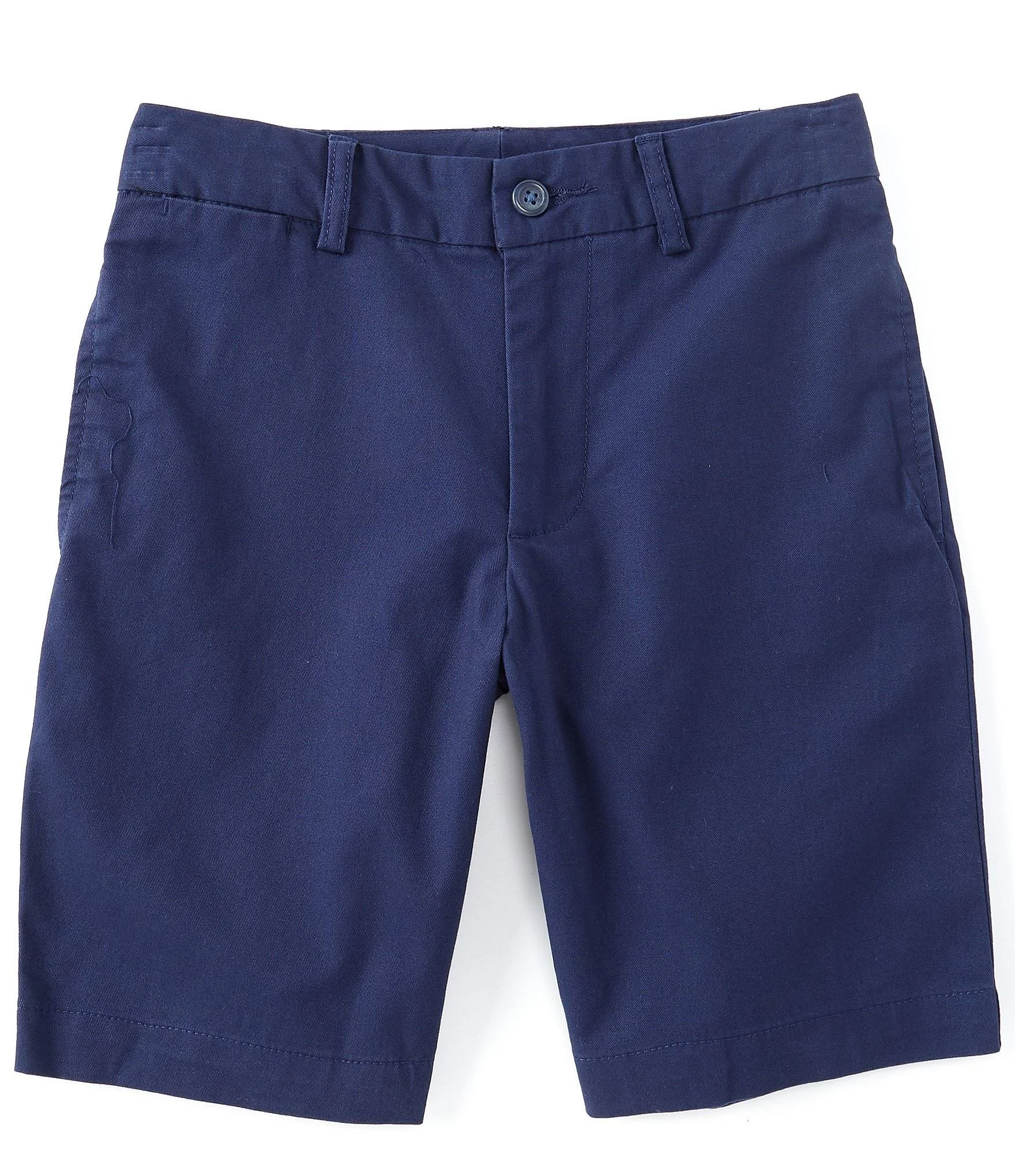 Polo Ralph Lauren Boys' Straight Fit Stretch Twill Shorts - Big Kid - Blue - Size 14 - Navy