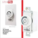 UltraPro 24-Hour Mechanical In-Wall Timer