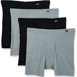 Hanes Men's FreshIQ Boxer Briefs 2X-3X 4-Pack Assorted Solids 2XL