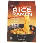 Lotus Foods Organic Gluten-Free Millet and Brown Rice Ramen Noodles, 4 Count, 10 Ounce (Pack of 6)