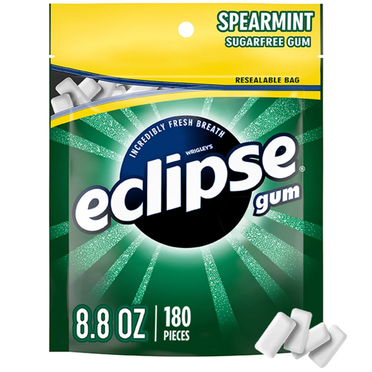 ECLIPSE Winterfrost Sugarfree Gum, 8.8-Ounce 180 piece bag