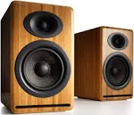  P4 Passive Bookshelf Speakers | Home Stereo High-Performin<wbr/>g 2-Way Bamboo