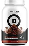 Devotion Nutrition Protein Powder Blend | Gluten Free, Keto Friendly, No Added Sugars | 1g MCT | 20g Whey & Micellar Protein | 2lb Tub (Brownie Batter)