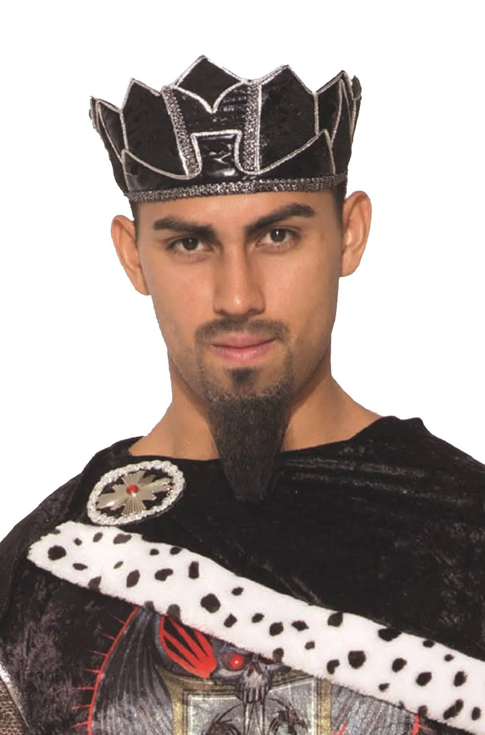 Forum Novelties 80507 Men's Dark Royalty King Crown-Blk, Standard, Black