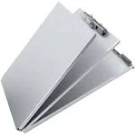 Sunnyclip Metal Clipboard with Storage Form Holder Portfolio Aluminum Metal Binder with Hi