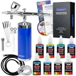 NEW Master Airbrush Cordless Handheld Acrylic Paint Airbrushing System 12 Colors