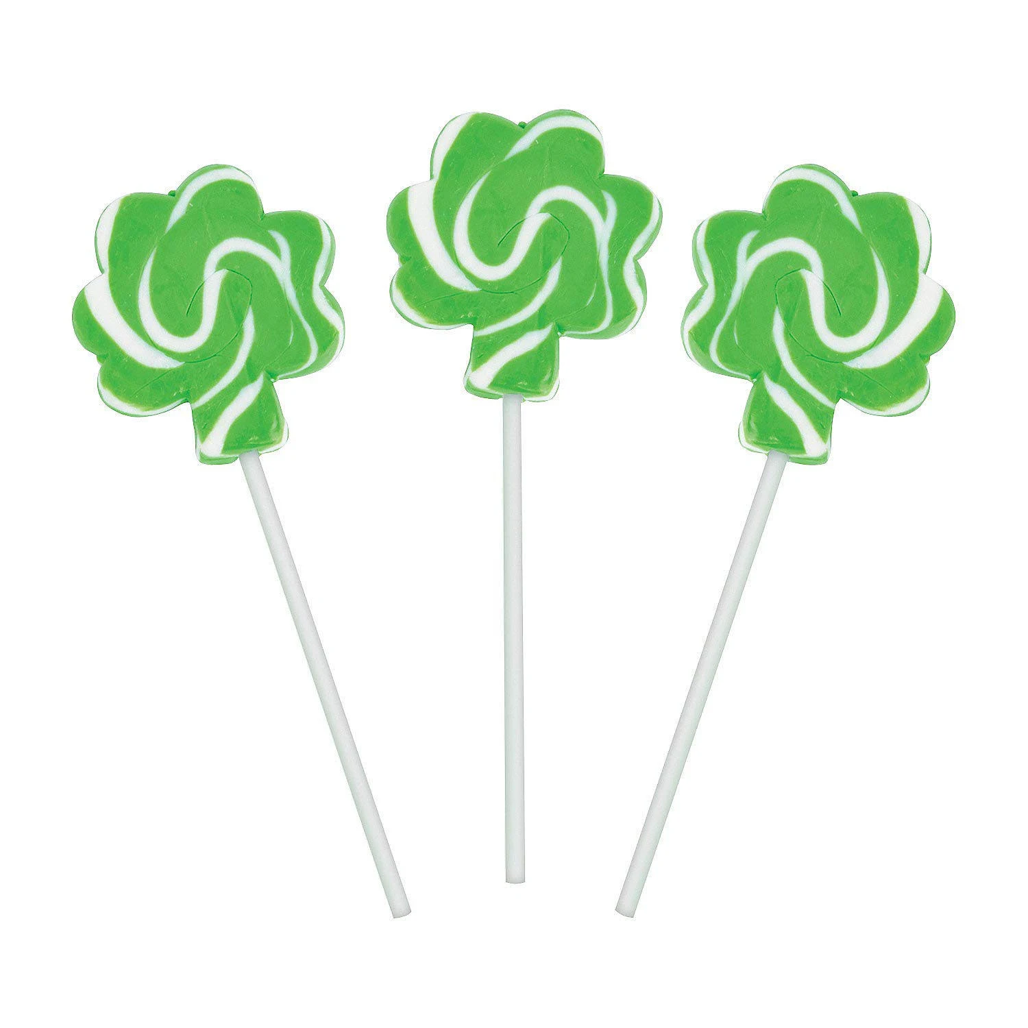 Fun Express Shamrock Swirl Pops St. Patrick's Day Party Favors