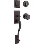 Kwikset Locks - Signature Hawthorne SmartKey Venetian Bronze Single-Lock Keyed Entry Door Handleset