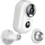 ZUMIMALL Security Cameras Wireless Outdoor with Magnetic Mount, 2K Outdoor Camera Wireless Battery Powered, 2.4G WiFi Cameras for Home Security Indoor,3MP Color Night Vision/Siren/PIR/AI/Cloud/Alexa