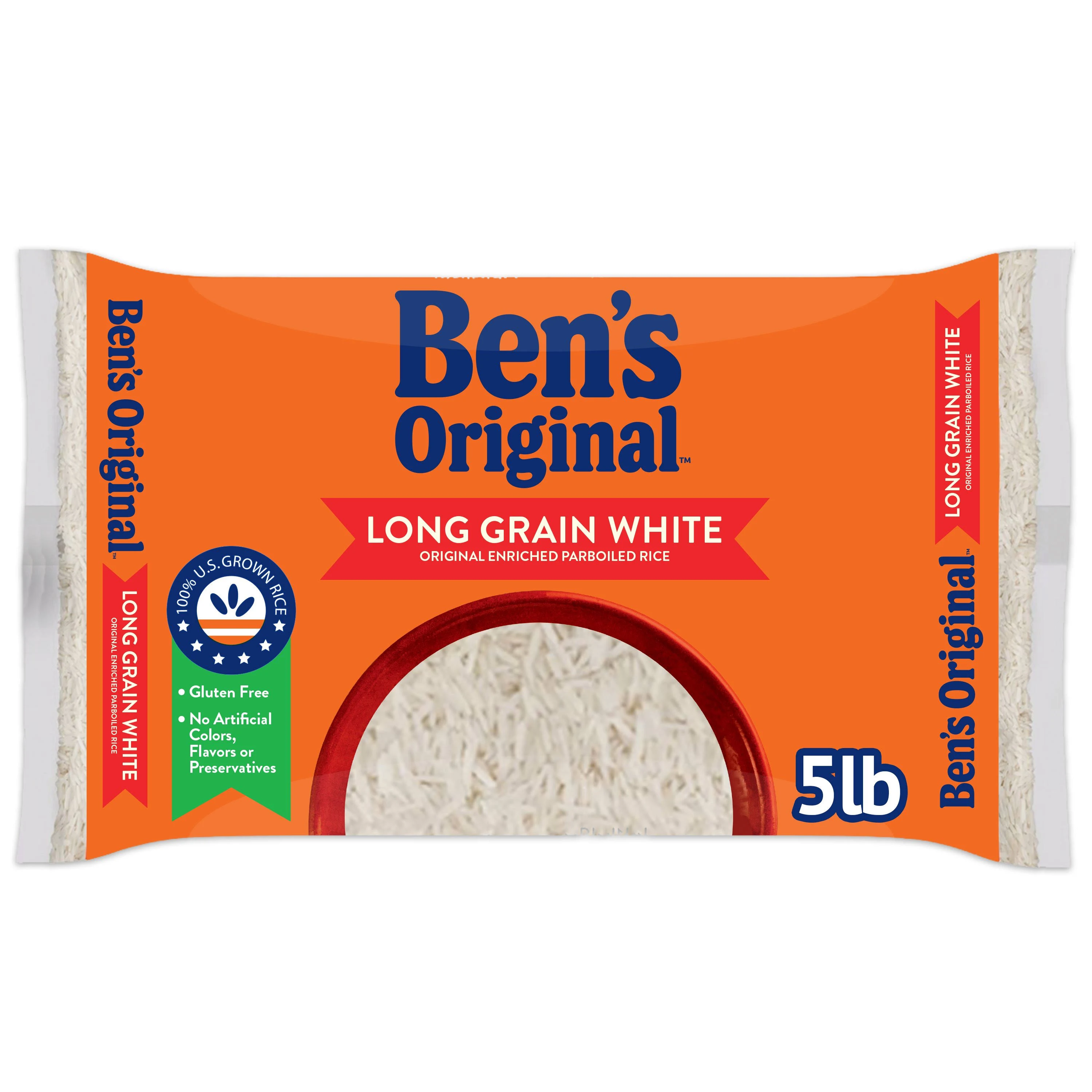 Ben's Original Parboiled Rice, Original, Enriched, Long Grain White - 5 lb