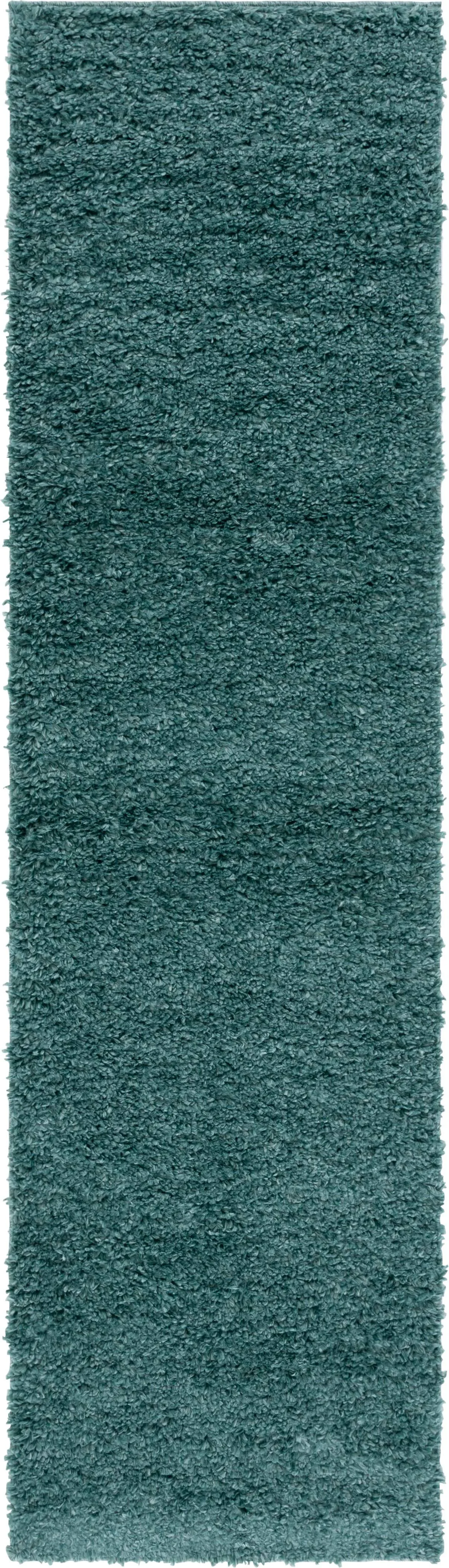 SAFAVIEH August Shag Collection Runner Rug - 2'3" x 8', Green, Solid Design, Plush 1.2-inch Thick, Non-Shedding, Ideal for High Traffic Areas in Living Room, Bedroom, Dining (AUG900Y-28)