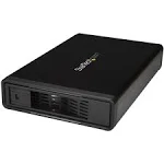 StarTech.com eSATA Enclosure - for 3.5in SATA HDD - USB 3.0 / eSATA - Trayless - Metal - External Hard Drive Enclosure - HDD Enclosure Black USB 3.0 / eSATA (Trayless)