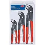 Knipex Cobra 3-Piece Locking Pliers Sets, 7 in; 10 in; 12 in (414-002006US1)