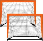 2 Pack 4’ x 3’ Size Portable Kid Soccer Goals for Backyard, Indoor and Outdoor 