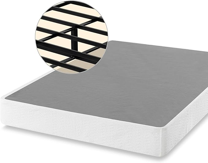 ZINUS 9 Inch Metal Smart Box Spring, Mattress Foundation, Strong Metal Frame, Easy Assembly, Queen