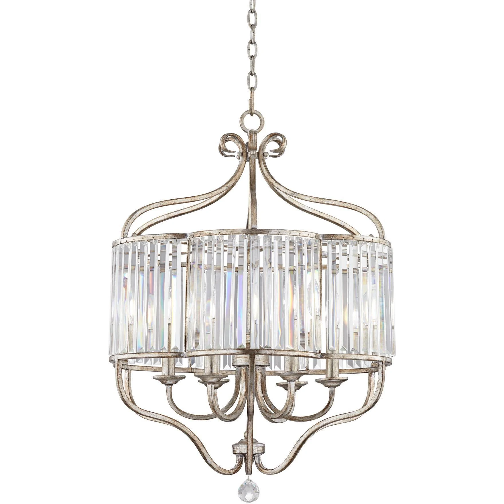 Vienna Full Spectrum Stella 22&quot; Silver Luxe 6-Light Crystal Chandelier | www.lampsplus.com