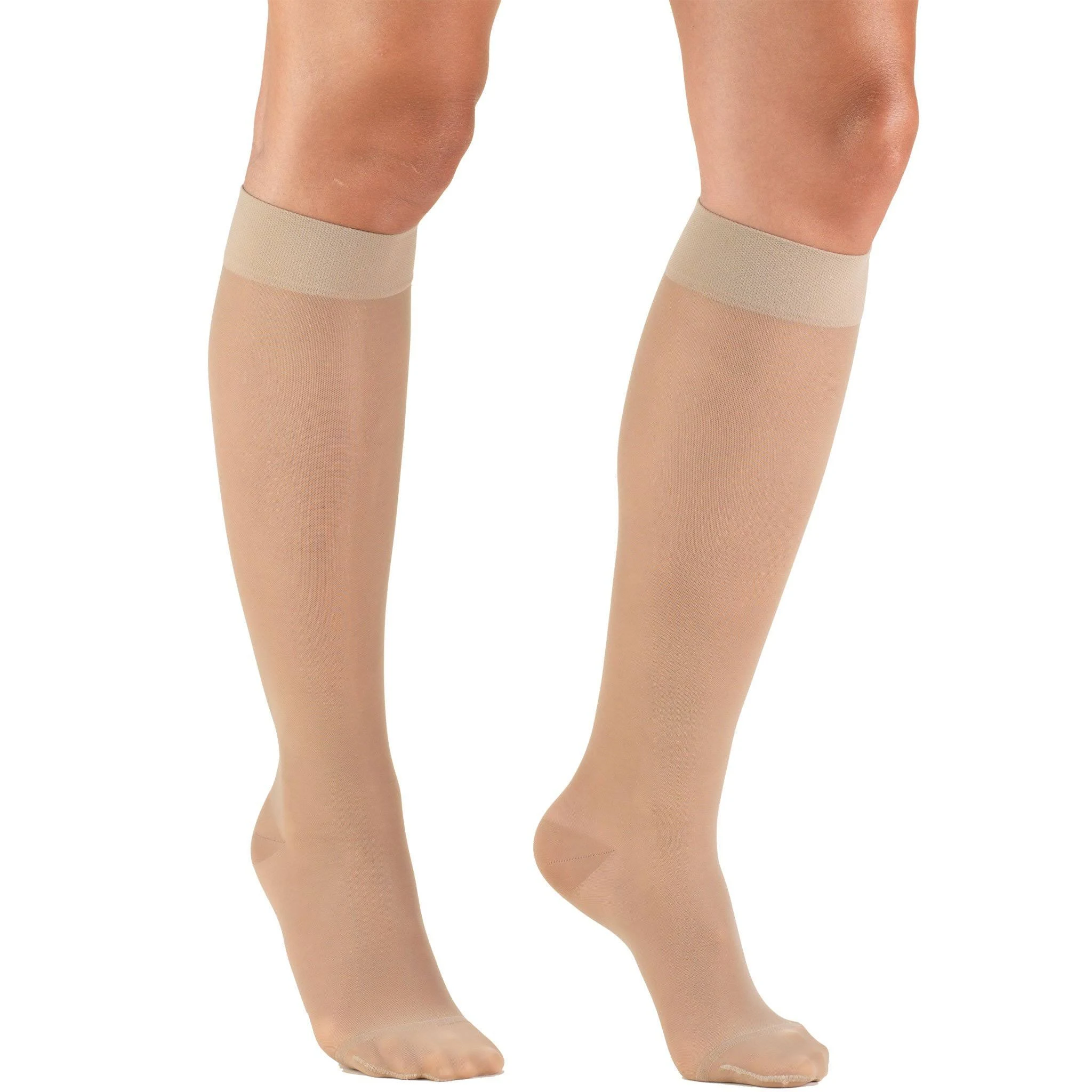 Truform Knee Highs, Leg Health, Lites, Ladies' Sheer, Moderate, Nude, Medium