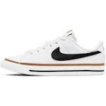 Nike Court Legacy Kids Shoes - White/Black - 5