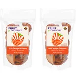 Fruit for Thought Dried Persimmons | Dried Fruit Snack Packs | At Home, Work, or On The Go | Unsweetened Hachiya Persimmon | 12 Ounce Bags Pack of 2