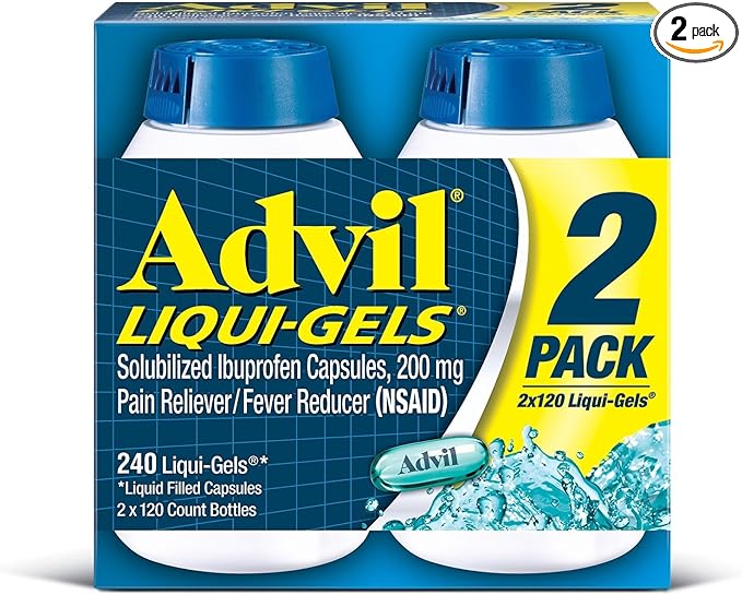 Advil Liquigels, 200 mg - 2 pack, 120 count each