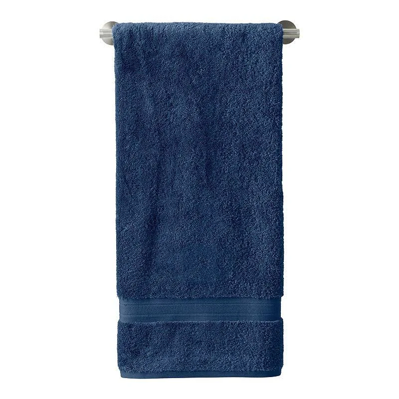 Lands' End Premium Supima Cotton 2-Piece Washcloth Set - Deep Sea Navy