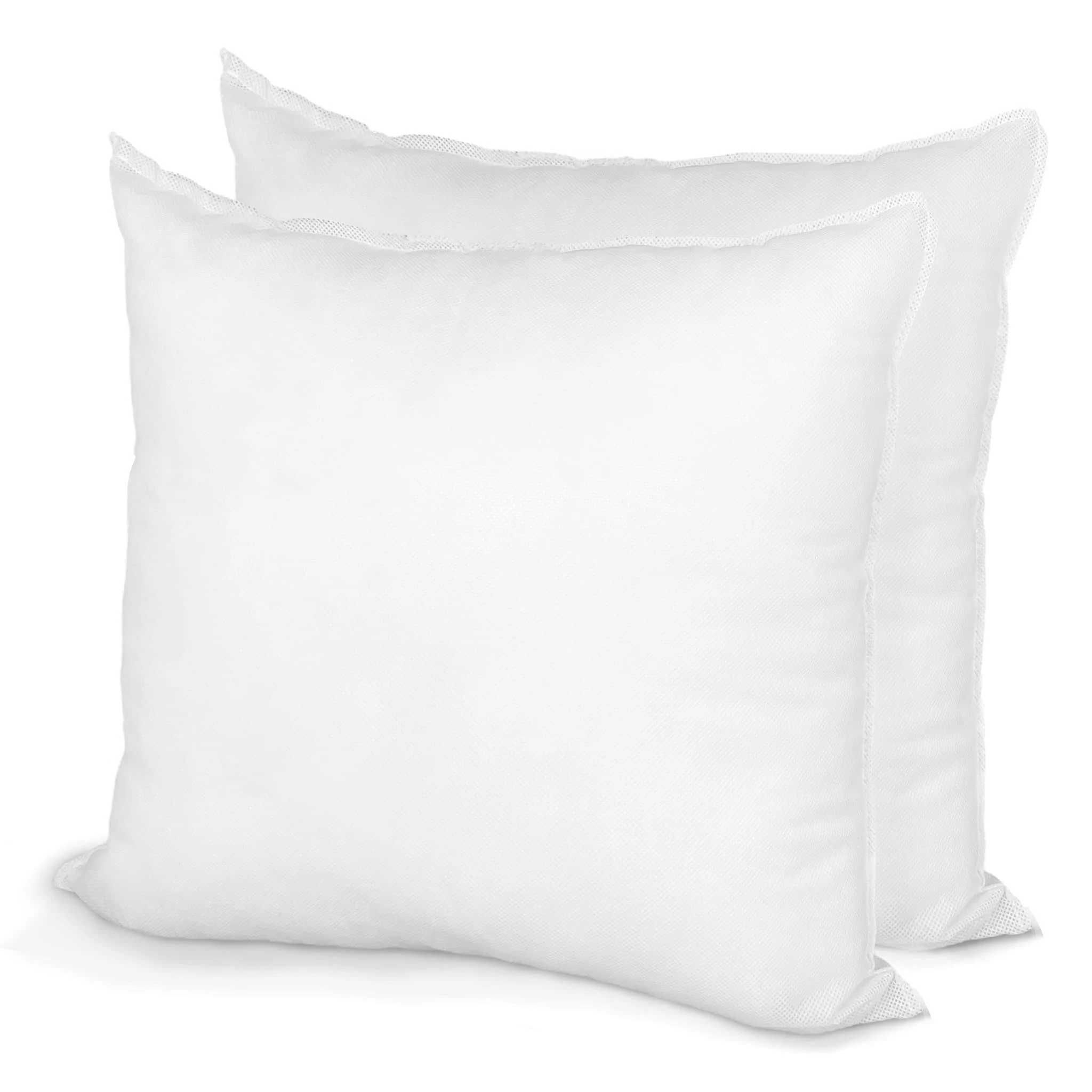 Hometex Canada Pillow Insert 19" x 19" Polyester Filled Standard Cover (2 Pack)