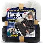 Ontel Huggle Hoodie Oversized Blanket Hoodie for Men & Women, Soft Fleece Sweatshirt, Giant Hood, Large Pockets & Sleeves