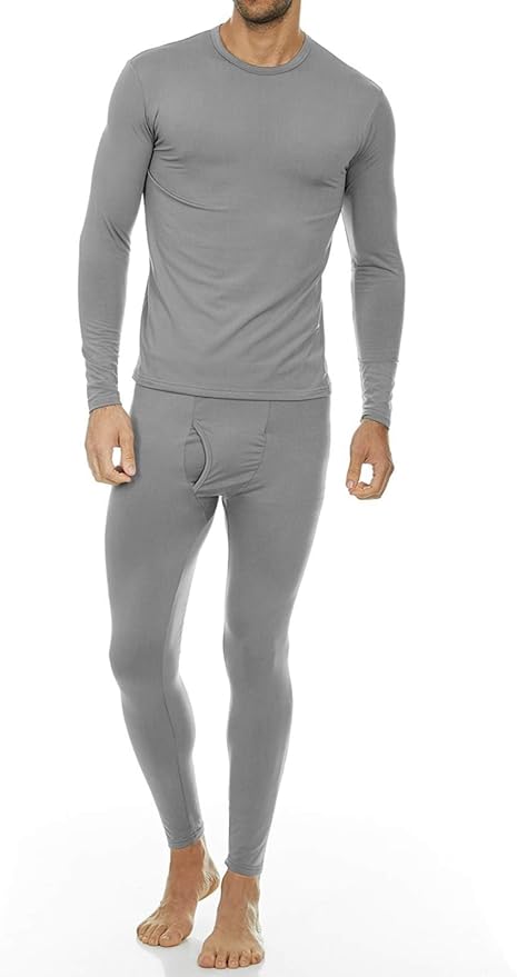 Thermajohn Men's Ultra Soft Thermal Underwear Long Johns Set with Fleece Lined ...