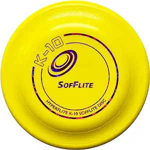 Hyperflite K-10 SofFlite Dog Disc 8.75 Inch, Ultra-Soft for Canines with Sensitive Mouths, Best Flying, Dog Frisbee, Competition Grade, Outdoor Flying Disc Training