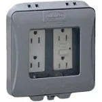 Hubbell Double Gang Expandable In-Use Outdoor Outlet Cover