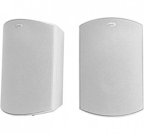 Polk Audio Atrium 5 All-Weather Outdoor Speakers with Powerful Bass - Pair (Whit