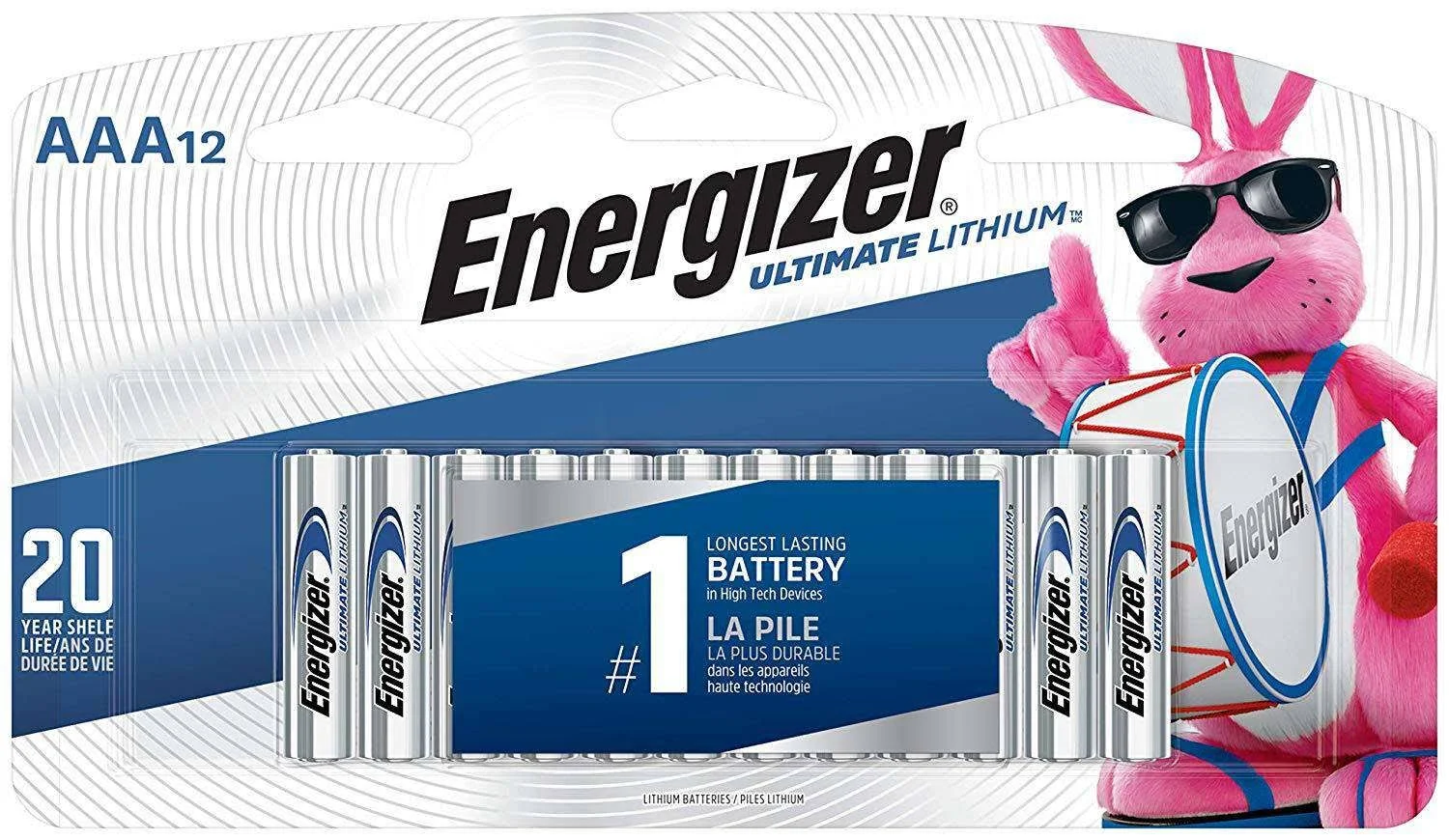 AAA Energizer Ultimate Lithium Batteries