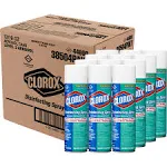 Clorox Disinfecting Spray, Fresh, 19 oz Aerosol, 12/Carton