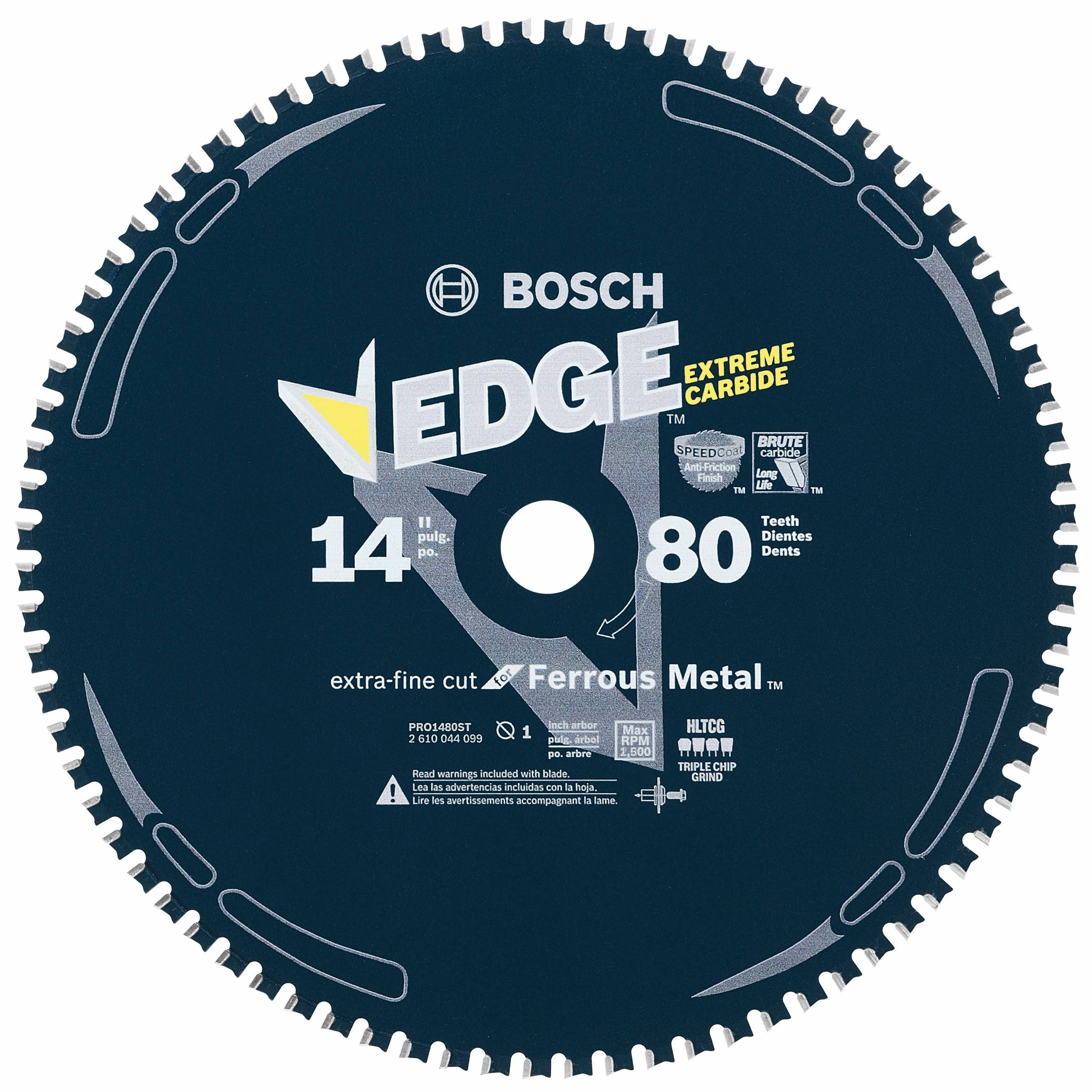 Bosch PRO1480ST 14 In. 80 Tooth Ferrous Metal Cutting Circular Saw Blade