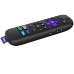 Roku Voice Remote Pro Rechargeable Voice Remote with TV Controls, Lost Remote Finder, Private Listening, Hands-Free Voice Controls, and Shortcut