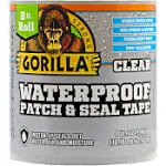 Gorilla Waterproof Patch & Seal Tape: 4 in. x 8 ft. (Clear)