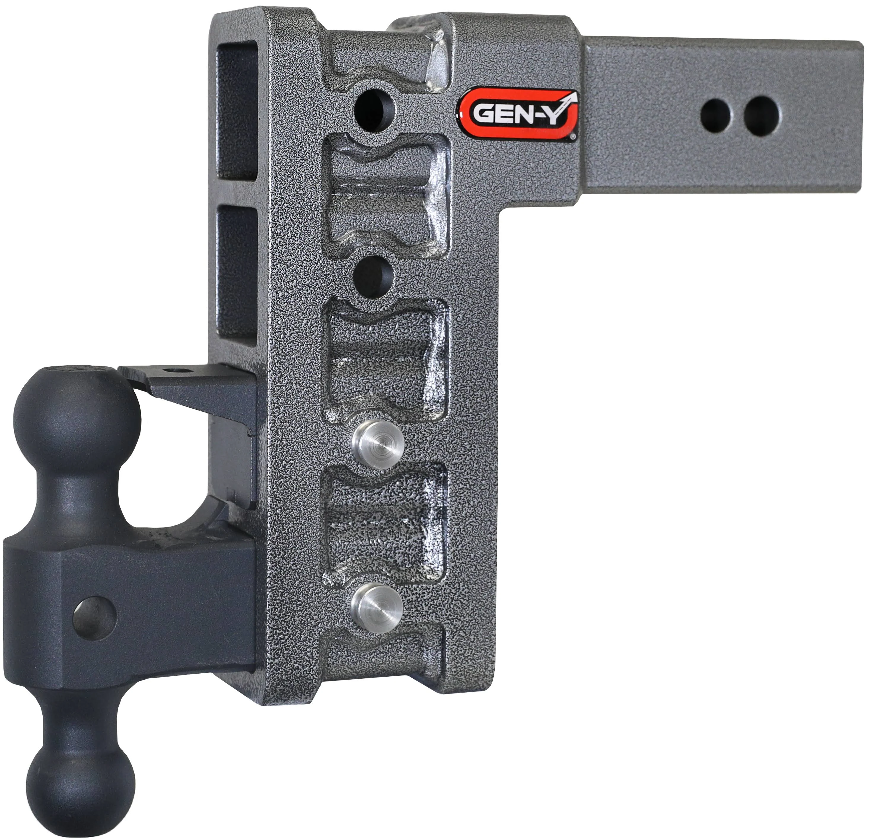 Gen-Y Mega Duty Shank Drop TW 32K Hitch w/GH-0161 Dual-Ball Pintle Lock