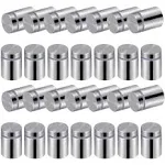 Favide 48 Packs Sign Standoff Screws Advertising Screws Stainless Steel Wall Standoff Mounts Glass Acrylic Nail for Glass